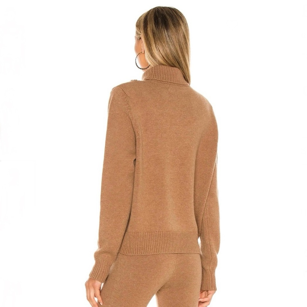 NEW DIVINE HERITAGE REVOLVE BROWN WOOL TURTLENECK SWEATER - Picture 6 of 8